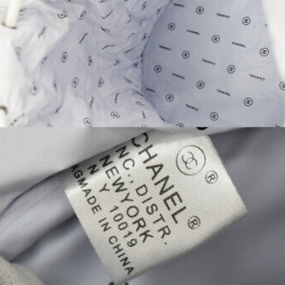 Chanel Black Canvas Bucket bag/bookbag - Picture 10 of 11